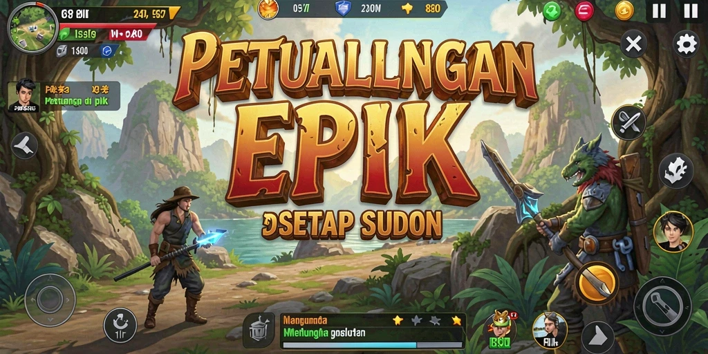 Screenshot utama 8II menampilkan aksi mendebarkan dalam gameplay Adventure.