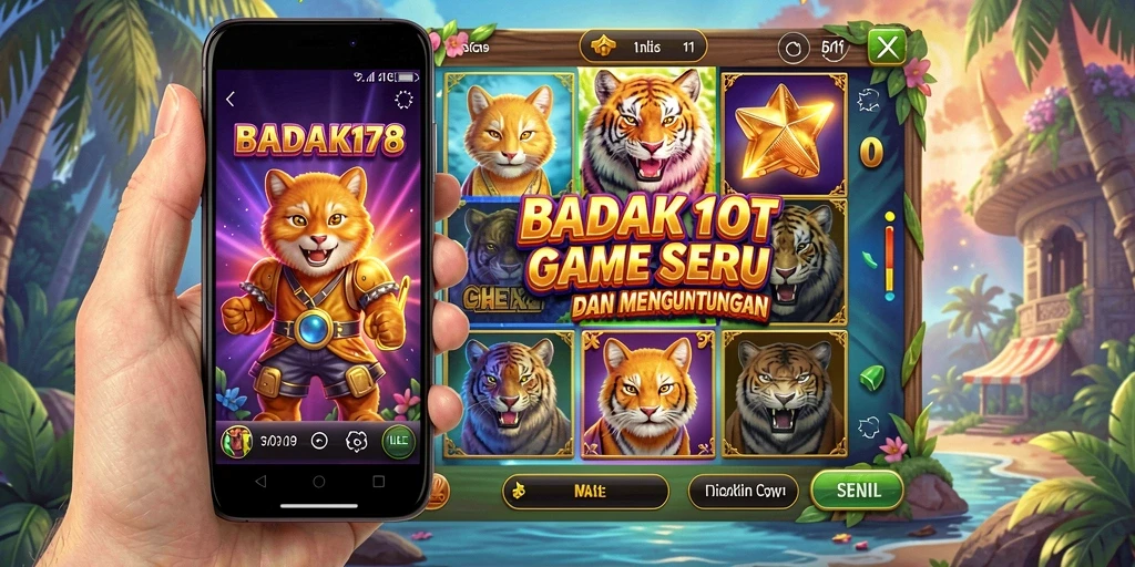 Tampilan gameplay BADAK178 yang menarik dan penuh warna.