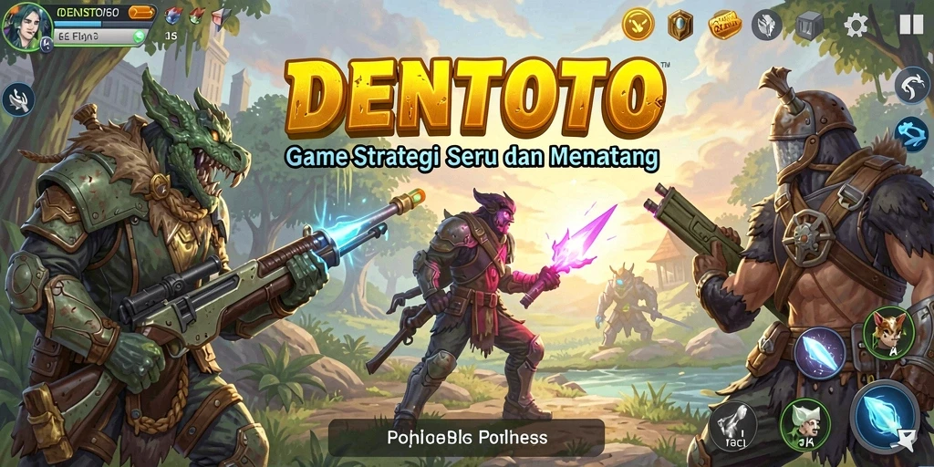 Tangkapan layar DENTOTO menampilkan gameplay strategi yang mendebarkan.