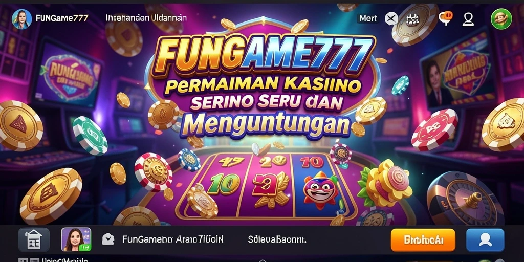 Tampilan menarik dari <strong>FUNGAME777</strong> dengan gameplay Kasino yang seru.