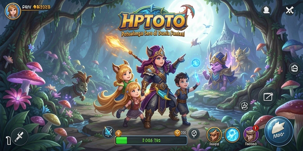 Gameplay HPTOTO menampilkan eksplorasi dunia petualangan yang menakjubkan.