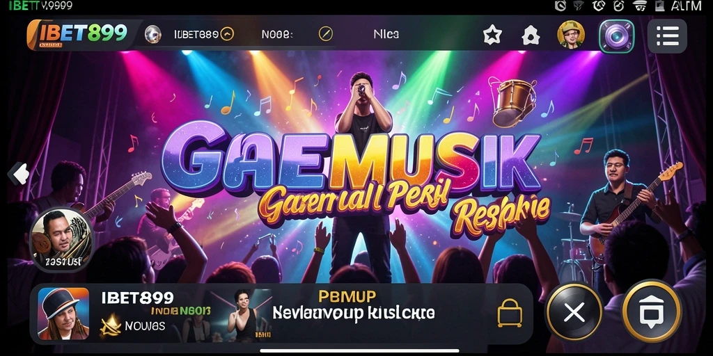 Screenshot gameplay IBET899 menunjukkan serunya bermain musik.