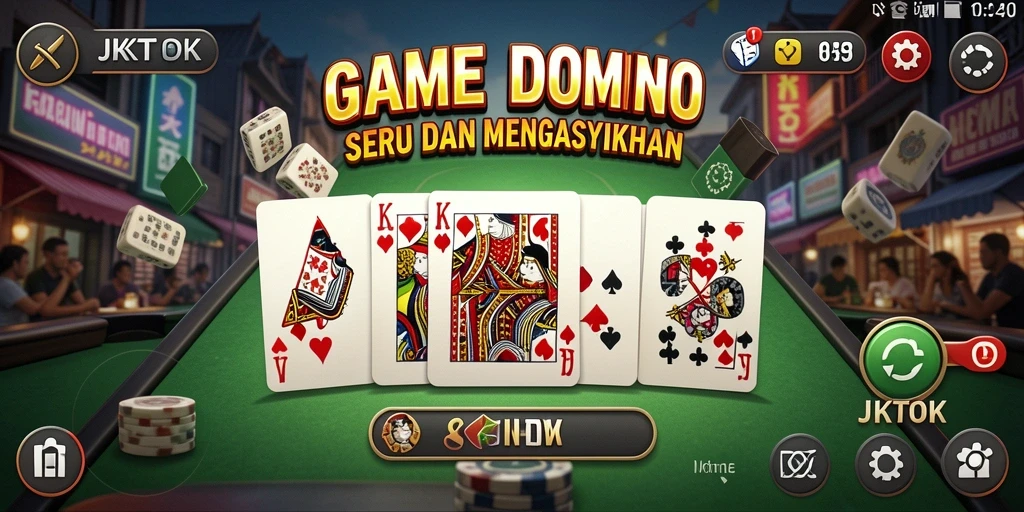 Tampilan gameplay JKTOK yang menarik dan penuh warna.