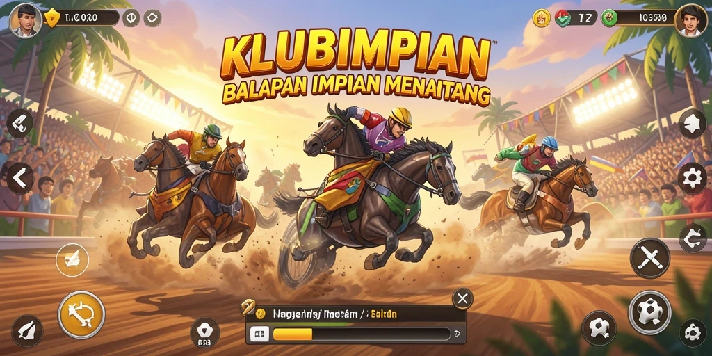 Tampilan seru gameplay KLUBIMPIAN yang menegangkan.