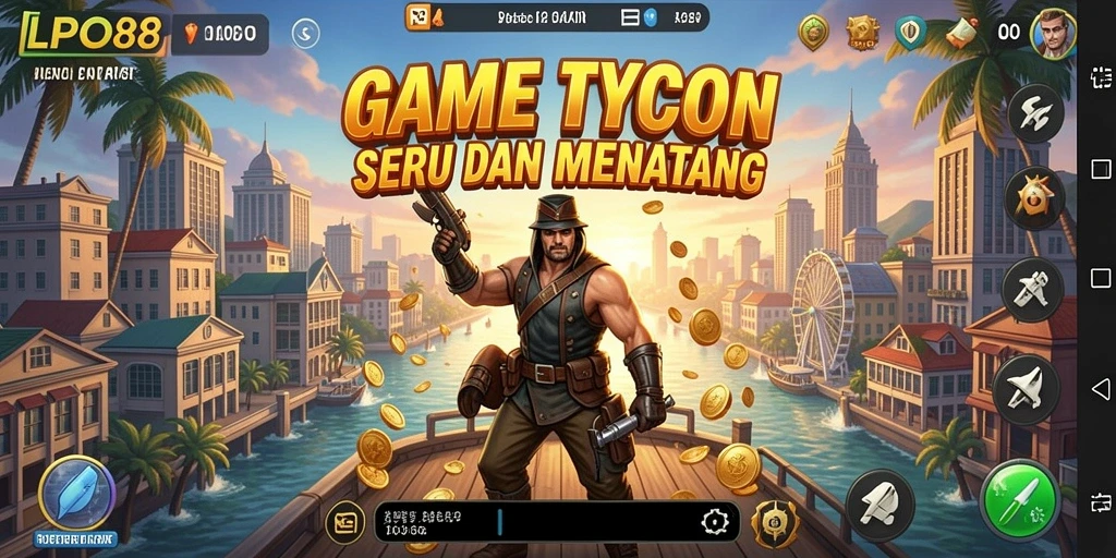 Tampilan gameplay LPO88 dengan konsep Tycoon yang mendalam.