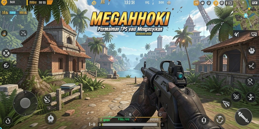 Screenshot gameplay MEGAHOKI menampilkan aksi seru dan grafis menakjubkan.