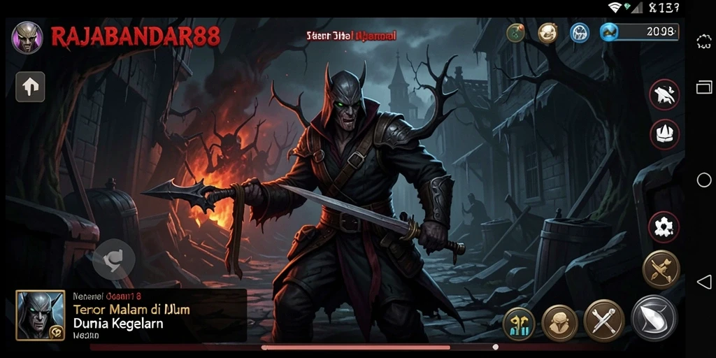 Gameplay menegangkan dengan suasana kegelapan.