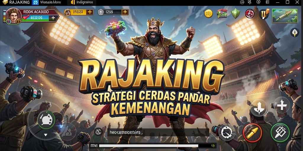 Tampilan gameplay strategis yang menarik di RAJAKING.
