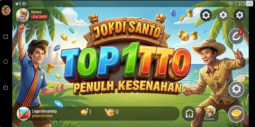 Tampilan gameplay seru dan penuh warna dari TOP1TOTO.