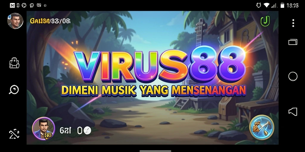 Tampilan gameplay VIRUS88 yang menampilkan keseruan dalam bermain musik.