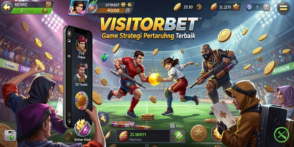 Tampilan gameplay <strong>VISITORBET</strong> yang menegangkan dan strategis.