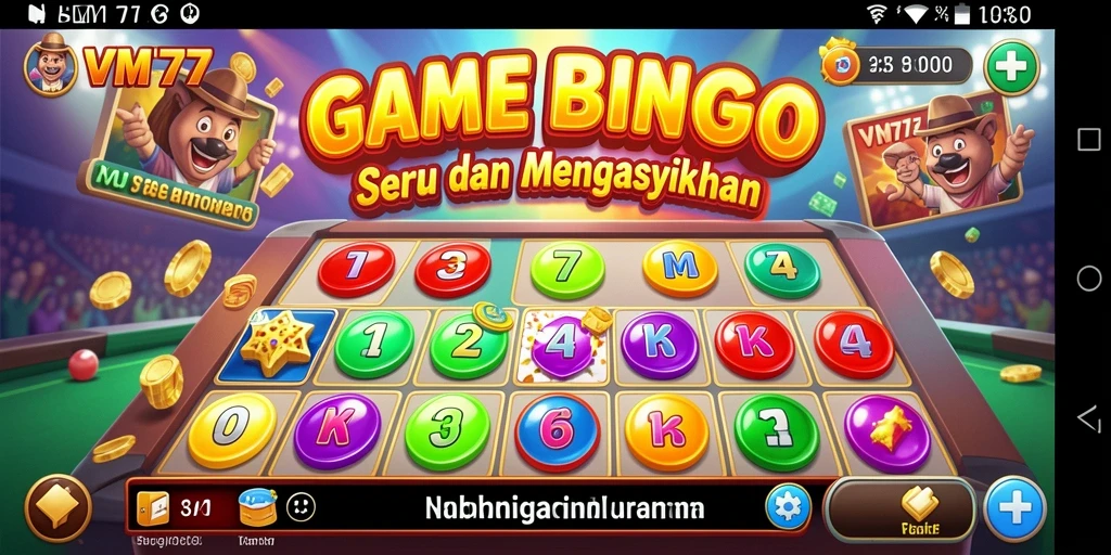 Tampilan gameplay seru dan interaktif dalam permainan Bingo
