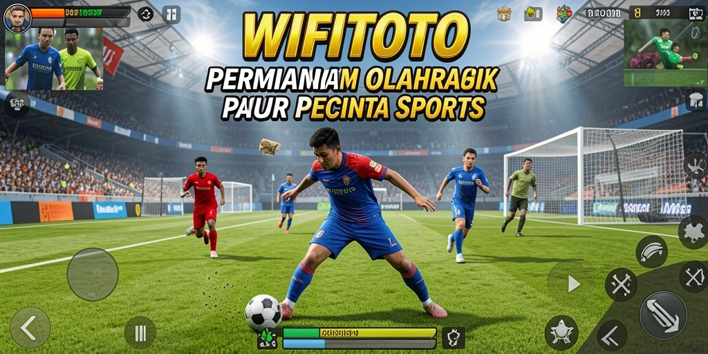 Tampilan gameplay seru WIFITOTO di arena olahraga.